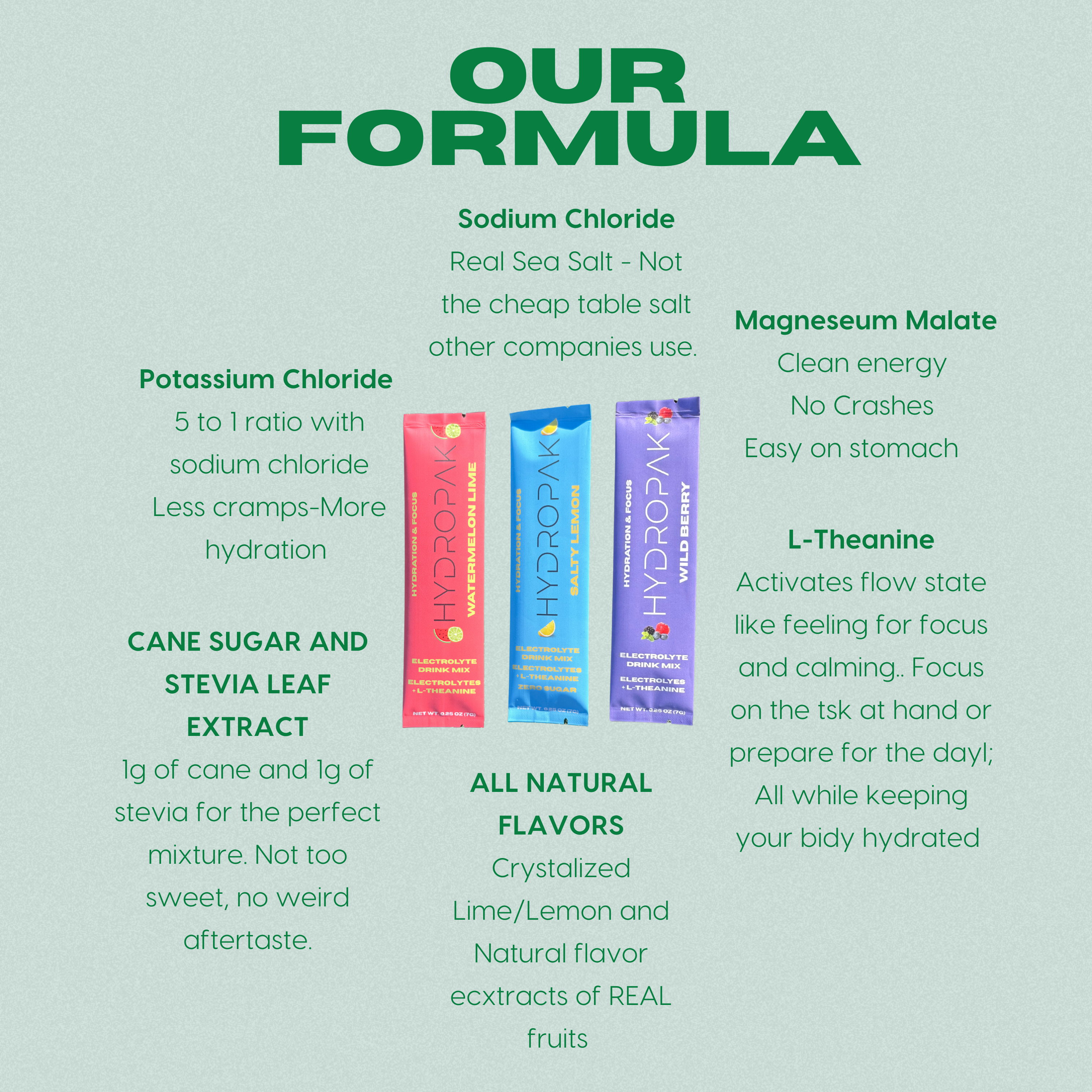 HYDROPAK ELECTROLYTE DRINK MIX